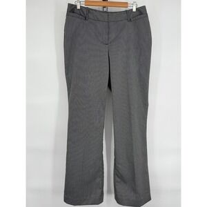 Womens Gray Career Dress Pants Herringbone Office Trouser Size 12